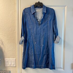 7 For All Mankind Denim Button-Up Dress